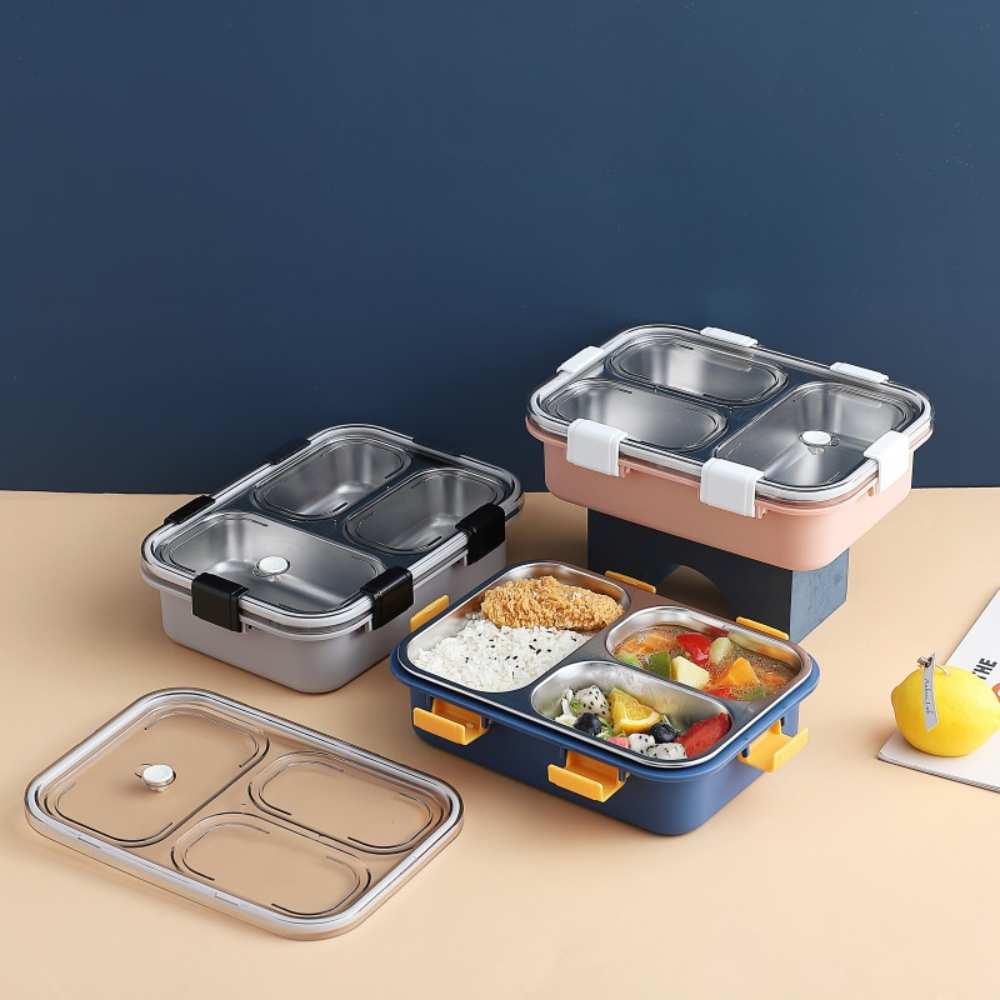 Laxson 3 Compartment Insulated Lunch Box