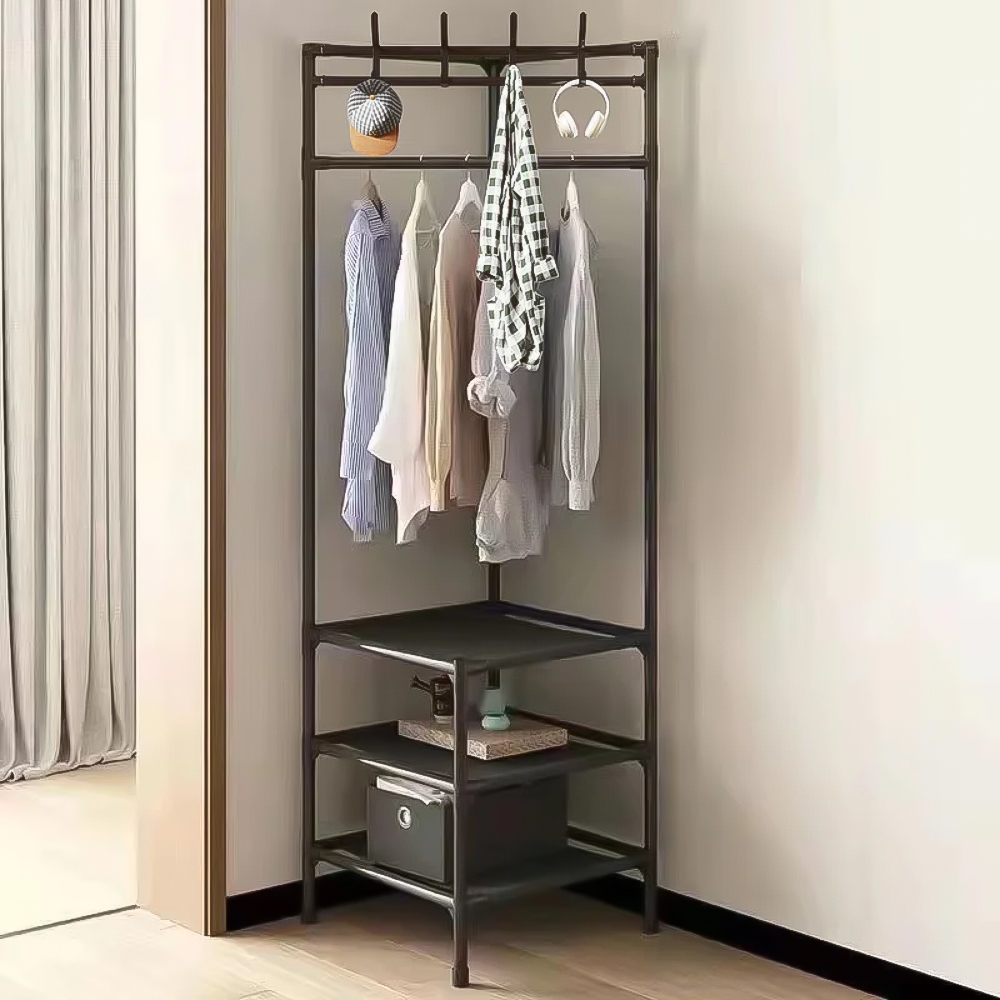 Multi-Purpose Corner Clothes Rack